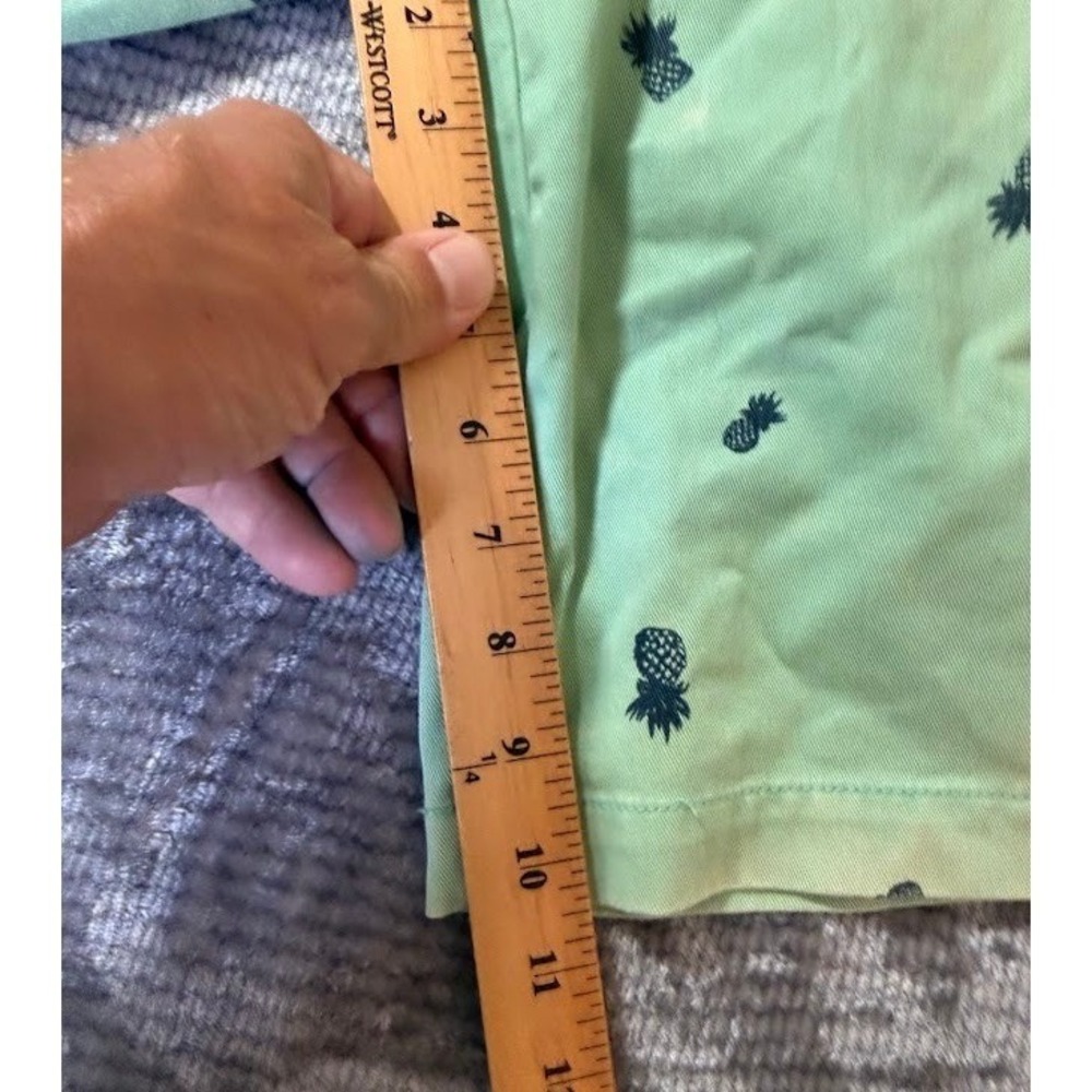 IZOD Saltwater Beachtown Shorts Mens 32X10 Mint Green Pineapple Embroidered. - Picture 6 of 7